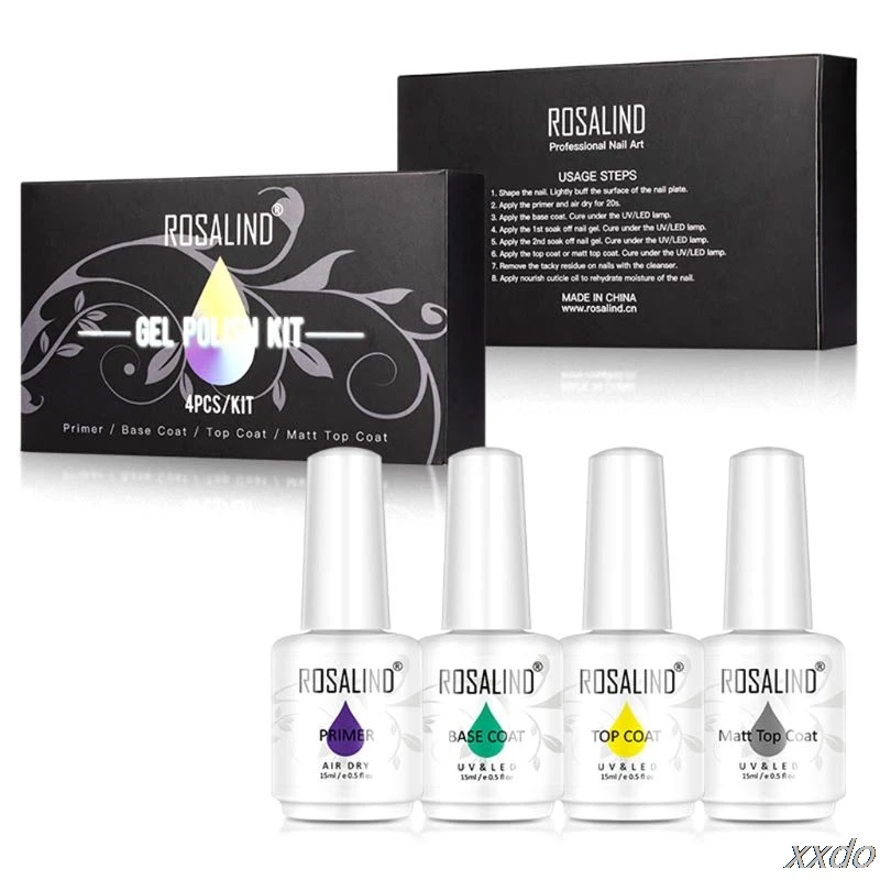 Gel Nail Polish Kit Primer Base Matt Top Coat with Long Lasting Sealing Manicure
Gel Nail Polish Kit Primer Base Matt Top Coat with Long Lasting Sealing Manicure