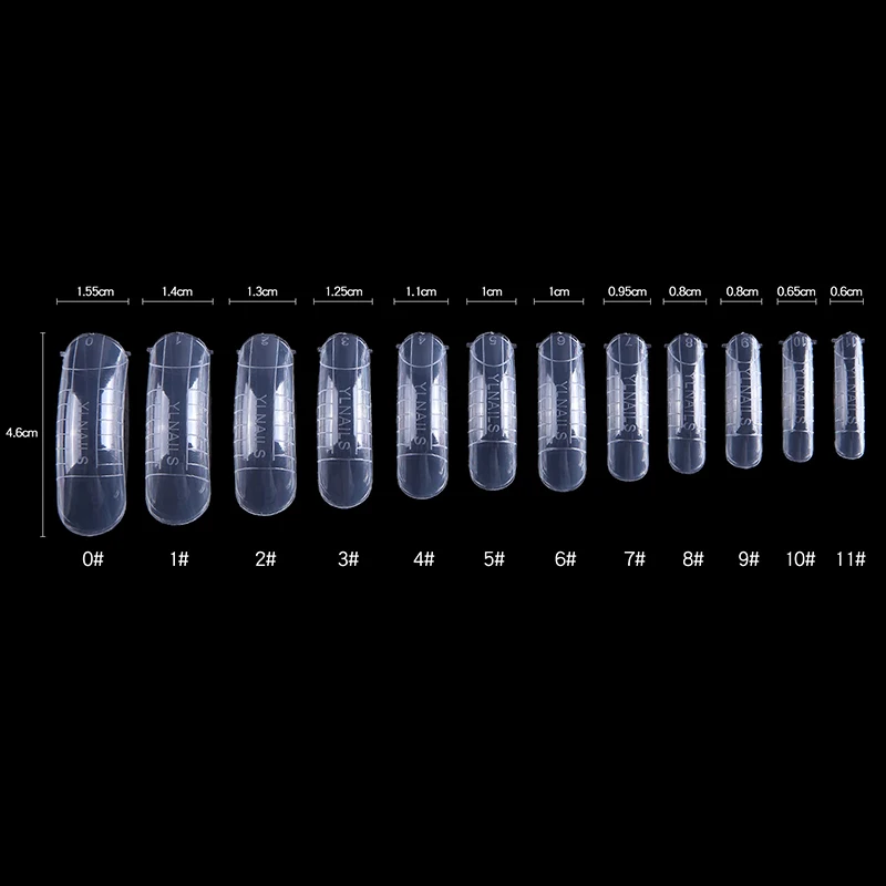 Прозрачные формы для ногтей MIZHSE быстрое наращивание аксессуары