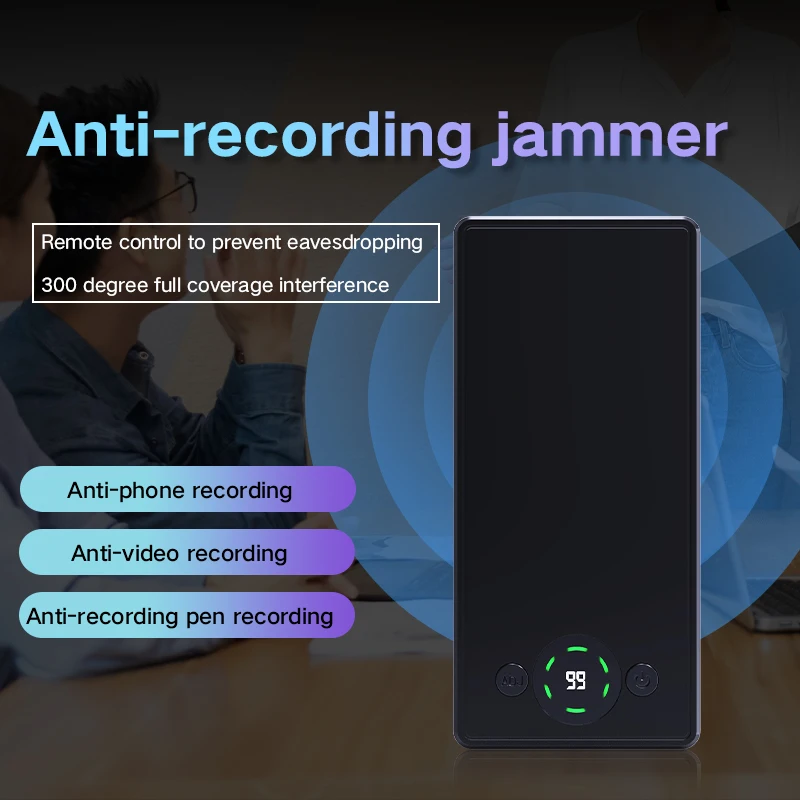 Anti Recording Jammer Handheld Portable Anti Mobile Phone Recording Pen Shield Office Meeting Anti Eavesdropping Conversation
Anti Recording Jammer Handheld Portable Anti Mobile Phone Recording Pen Shield Office Meeting Anti Eavesdropping Conversation