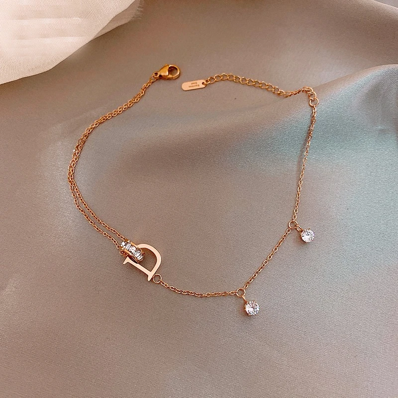 Kirykle Titanium Steel Letter D Anklets for Women Fashion Crystal Anklet Bracelet on Leg Summer Beach Anklet Female Foot Jewelry
Kirykle Titanium Steel Letter D Anklets for Women Fashion Crystal Anklet Bracelet on Leg Summer Beach Anklet Female Foot Jewelry