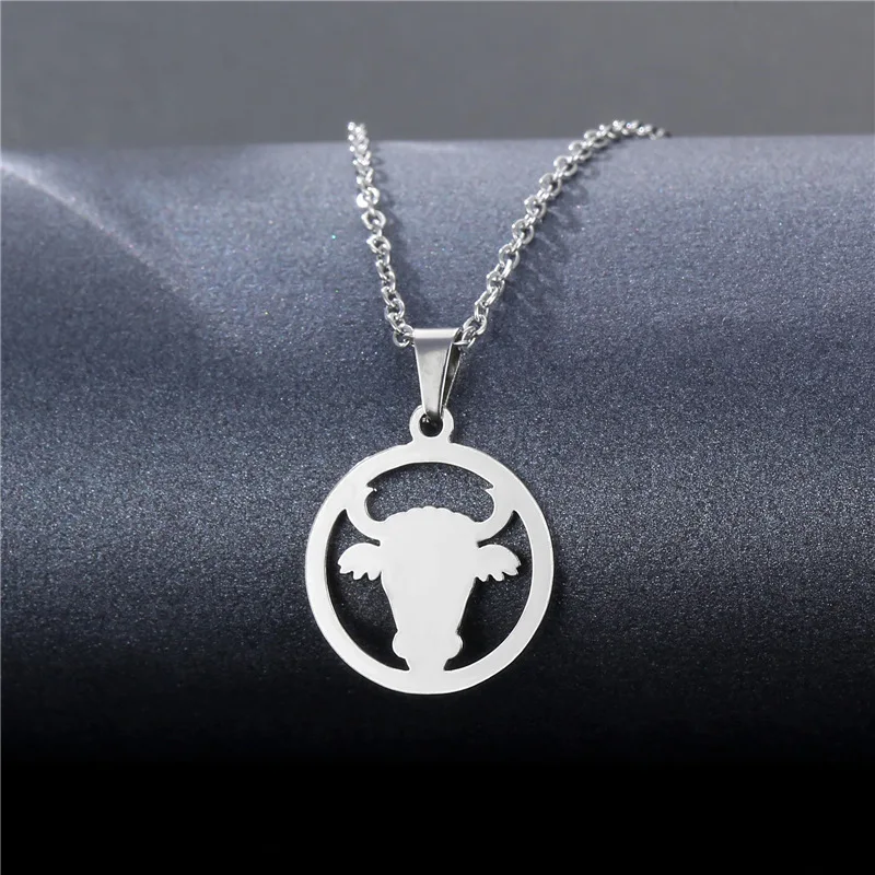 Stainless Steel Round Bull Animal Pendant Necklace Chocker Struggle Jewelry Anniversary Birthday Gift Men Women Kids Wholesale
Stainless Steel Round Bull Animal Pendant Necklace Chocker Struggle Jewelry Anniversary Birthday Gift Men Women Kids Wholesale