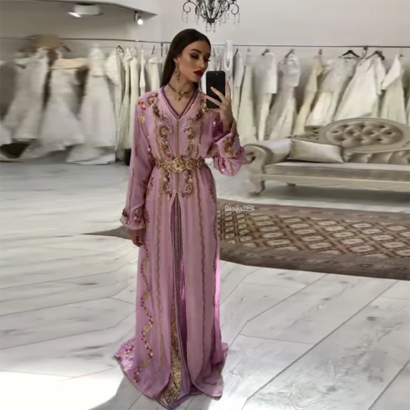 Elegant Mermaid Moroccan Kaftan Long Evening Gown Sequin Applique Prom Dress Saudi Arabic Muslim Special Occasion Dress Custom
Elegant Mermaid Moroccan Kaftan Long Evening Gown Sequin Applique Prom Dress Saudi Arabic Muslim Special Occasion Dress Custom
