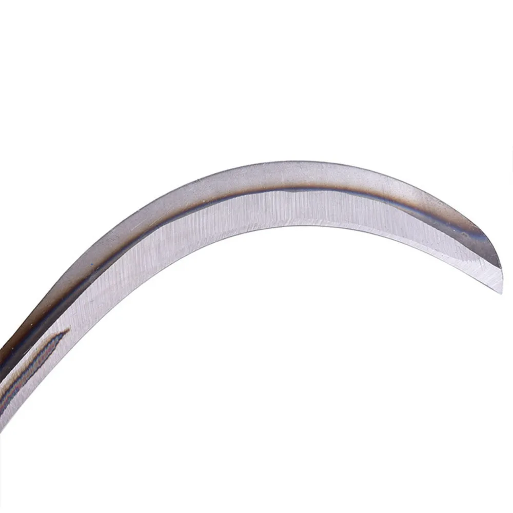 Manganese Steel Sickle Mowing Metal Sickle Durable Grass Cutting Tool Agricultural Tool for Home (Black) 
Manganese Steel Sickle Mowing Metal Sickle Durable Grass Cutting Tool Agricultural Tool for Home (Black)