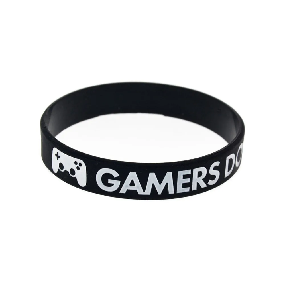 Fashion Gamers Don't Die They Respawn Silicone Bracelet Game Slogan Hand Strap hot sale | Украшения и аксессуары