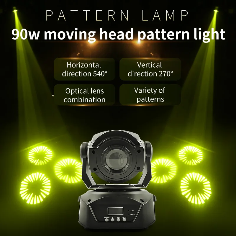 90W Led Patterns Moving Head Light DMX512 Stage Lighting DJ Disco Light RGB 4in1 Moving Head Laser Light for Stage Lights
90W Led Patterns Moving Head Light DMX512 Stage Lighting DJ Disco Light RGB 4in1 Moving Head Laser Light for Stage Lights