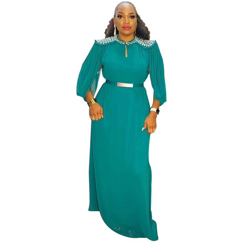 Women Long Sleeve Maxi Dresses African Print Chiffon Abaya Ankara Robes Shirring Dress Elegant Ladies Clothes Wedding Party Gown
Women Long Sleeve Maxi Dresses African Print Chiffon Abaya Ankara Robes Shirring Dress Elegant Ladies Clothes Wedding Party Gown