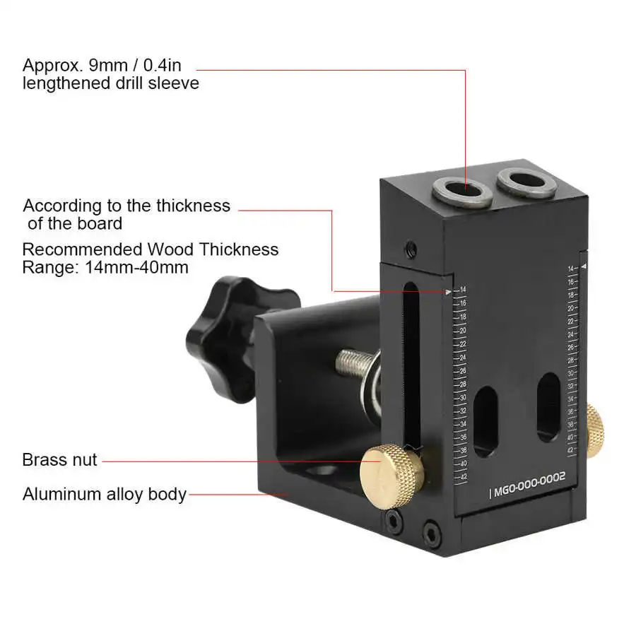 Woodworking Inclined Hole Positioner Panel Stitching Oblique‑Hole Drill Guide Set 9.0mm Tools 
Woodworking Inclined Hole Positioner Panel Stitching Oblique‑Hole Drill Guide Set 9.0mm Tools