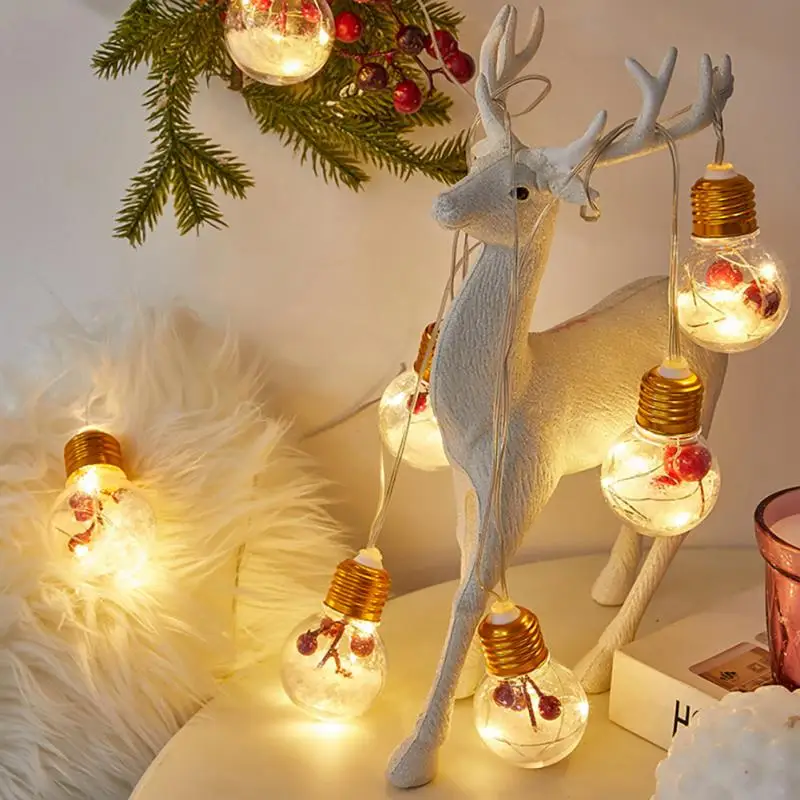 Globe Bulb LED String Lights Room Decor Christmas Tree String Light Red Cone Pine Needle Light String AA Batteries Powered Light
Globe Bulb LED String Lights Room Decor Christmas Tree String Light Red Cone Pine Needle Light String AA Batteries Powered Light