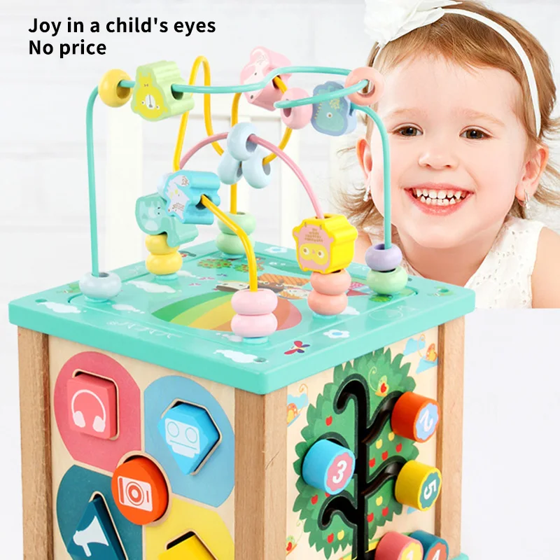 Montessori Wooden Activity Cube Center Toys For Kid Educational Bead Maze Early Learning Cognition Training Toy For Kids Gifts
Montessori Wooden Activity Cube Center Toys For Kid Educational Bead Maze Early Learning Cognition Training Toy For Kids Gifts