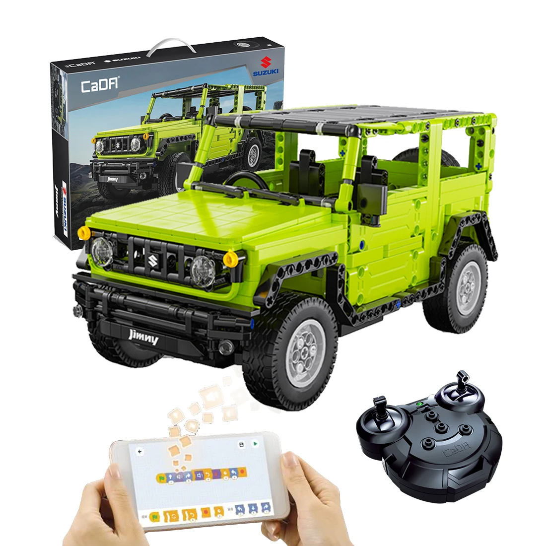 CaDA C51201W 1/12 2.4G RC/APP Contronl Off-road Vehicle Bricks Model MOC Assembly Building Block Car Toys (579Pcs)
CaDA C51201W 1/12 2.4G RC/APP Contronl Off-road Vehicle Bricks Model MOC Assembly Building Block Car Toys (579Pcs)