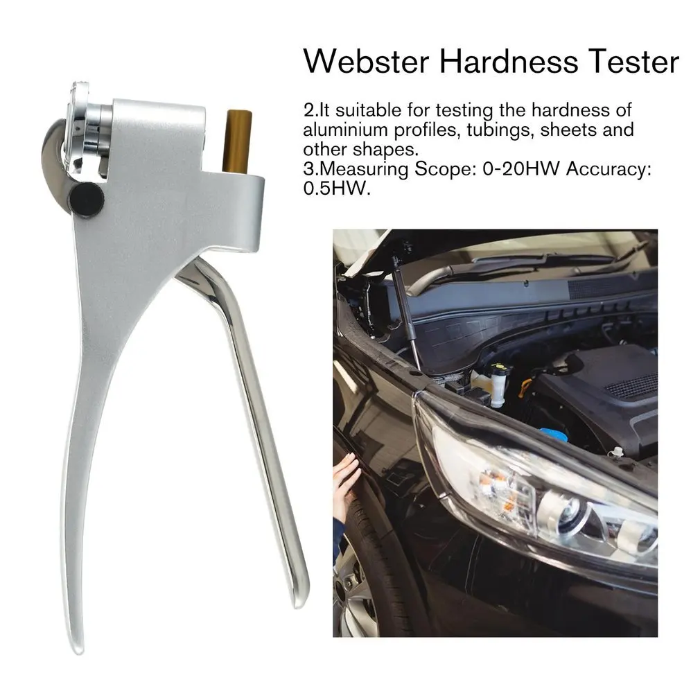 Portable Webster Durometer Hardness Tester W-20 for 0.6-6mm Aluminum Alloy 0-20HW Measuring Scope With Spare indenter
Portable Webster Durometer Hardness Tester W-20 for 0.6-6mm Aluminum Alloy 0-20HW Measuring Scope With Spare indenter