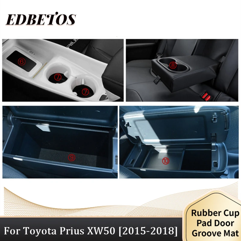 Дверной коврик с желобом аксессуары для интерьера запчасти силикагель Toyota Prius 50