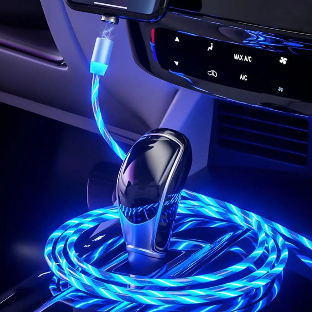 Charging cable Magnetically attracted multi-function mobile phone fast charging micro-luminous type C cable for Android phones
Charging cable Magnetically attracted multi-function mobile phone fast charging micro-luminous type C cable for Android phones
