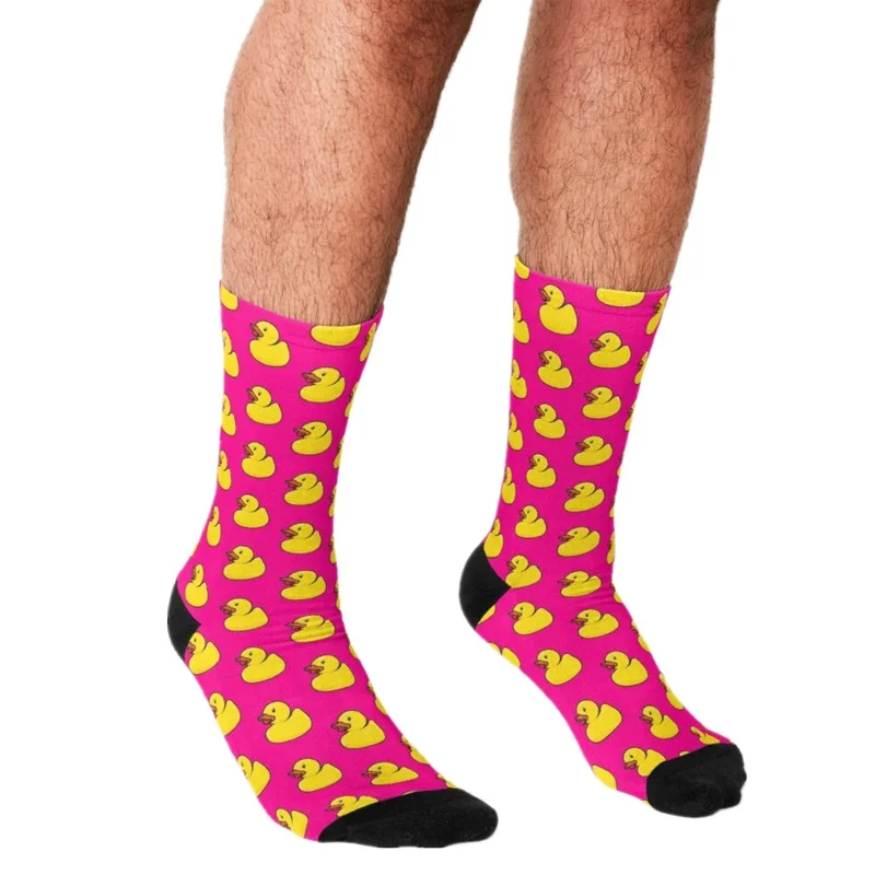 Men's socks Funny Rubber Duck in Hot Pink Socks Men harajuku Happy hip hop Novelty cute boys Crew Casual Crazy Socks for men
Men's socks Funny Rubber Duck in Hot Pink Socks Men harajuku Happy hip hop Novelty cute boys Crew Casual Crazy Socks for men