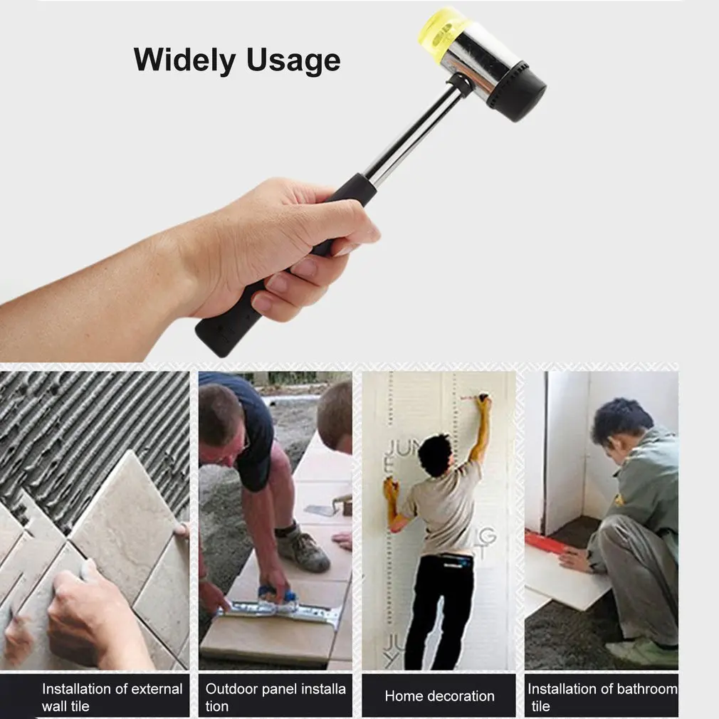 25MM Soft Mallet Double Face Soft Tap Rubber Mallet Hammer with Non Slip Plastic Grip DIY Leather Tool Manual Hammer 
25MM Soft Mallet Double Face Soft Tap Rubber Mallet Hammer with Non Slip Plastic Grip DIY Leather Tool Manual Hammer