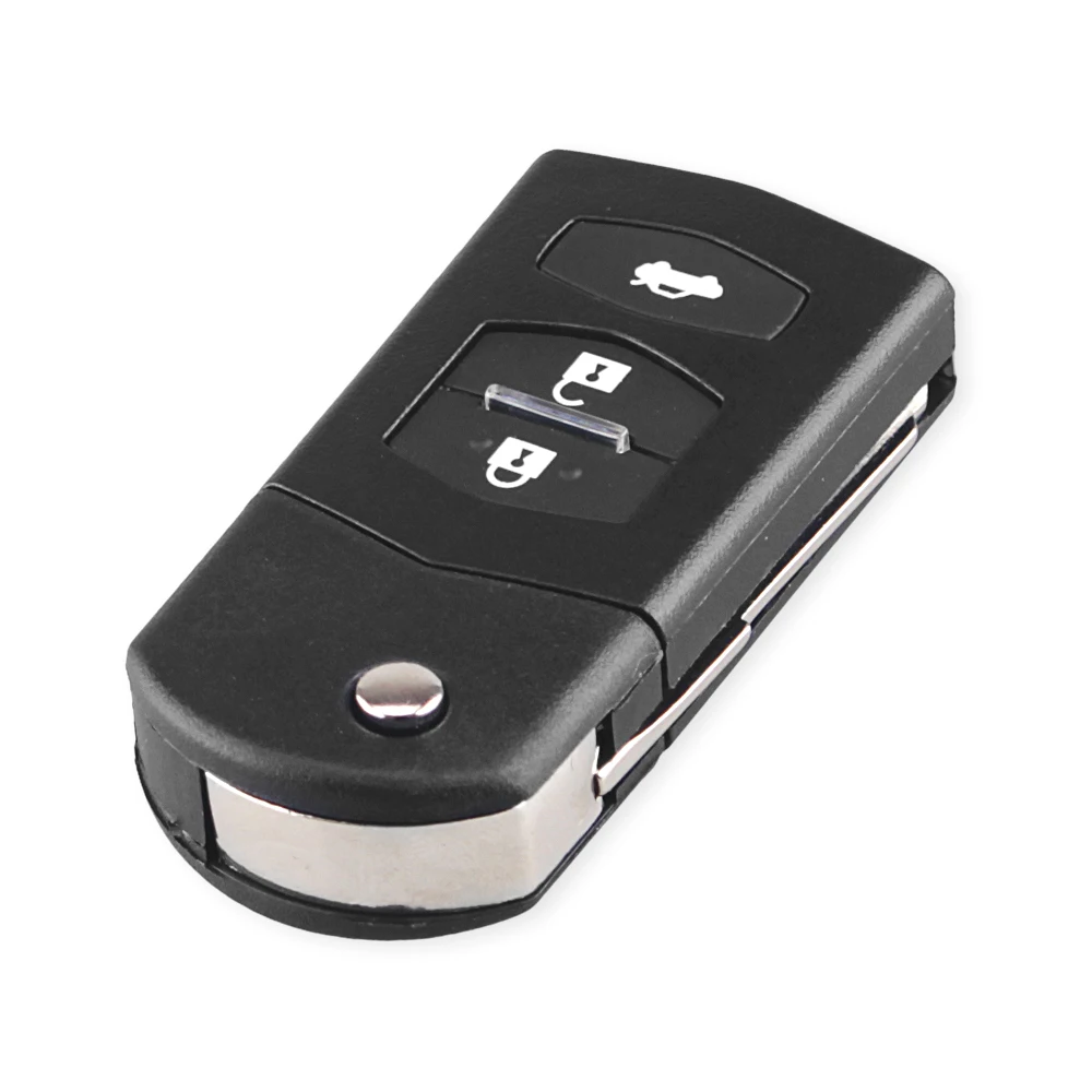 Складной автомобильный флип-ключ KEYYOU черный чехол-брелок с дистанционным