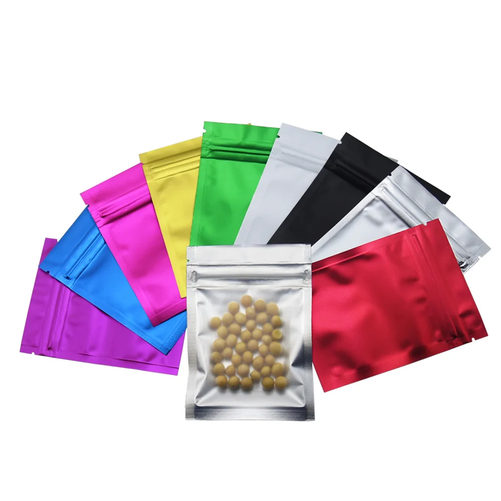 100Pcs/Lot Clear Mylar Foil Zip Lock Bag Self Seal Tear Notch Flat Pouches for Food Chocolate Coffee Bean Reusable Reclosable
100Pcs/Lot Clear Mylar Foil Zip Lock Bag Self Seal Tear Notch Flat Pouches for Food Chocolate Coffee Bean Reusable Reclosable