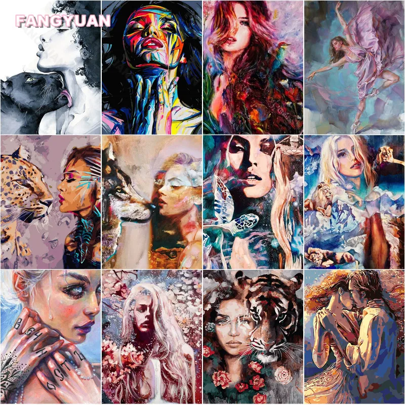 Diamond Painting Women Portrait and Animals Leopard Wolf and Tiger Cross Stitch Kits Mosaic Oil Painting Diamond Embroidery Gift
Diamond Painting Women Portrait and Animals Leopard Wolf and Tiger Cross Stitch Kits Mosaic Oil Painting Diamond Embroidery Gift