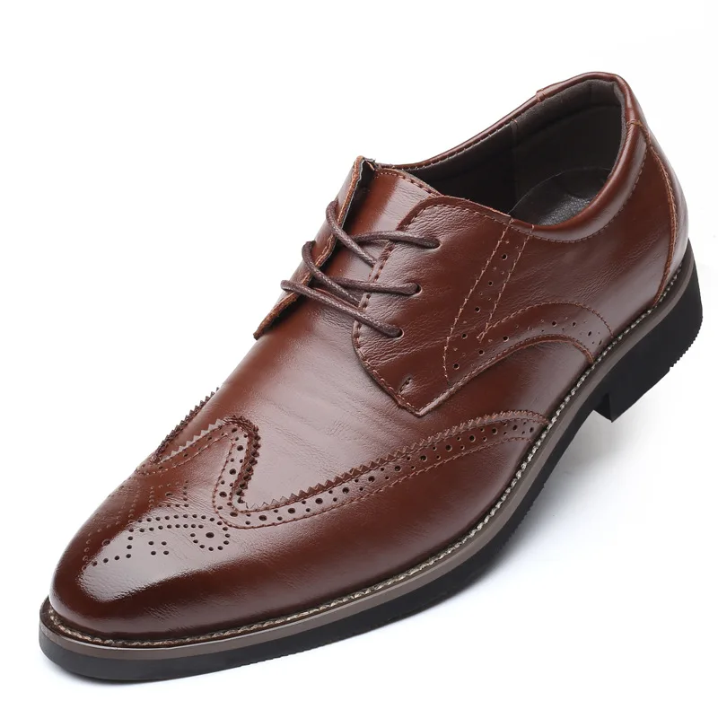 2019 Fashion Man Formal Shoes High Quality Breathable PU Leather Personality Men Business Dress Loafers Oxford Wedding Shoes 2
2019 Fashion Man Formal Shoes High Quality Breathable PU Leather Personality Men Business Dress Loafers Oxford Wedding Shoes 2