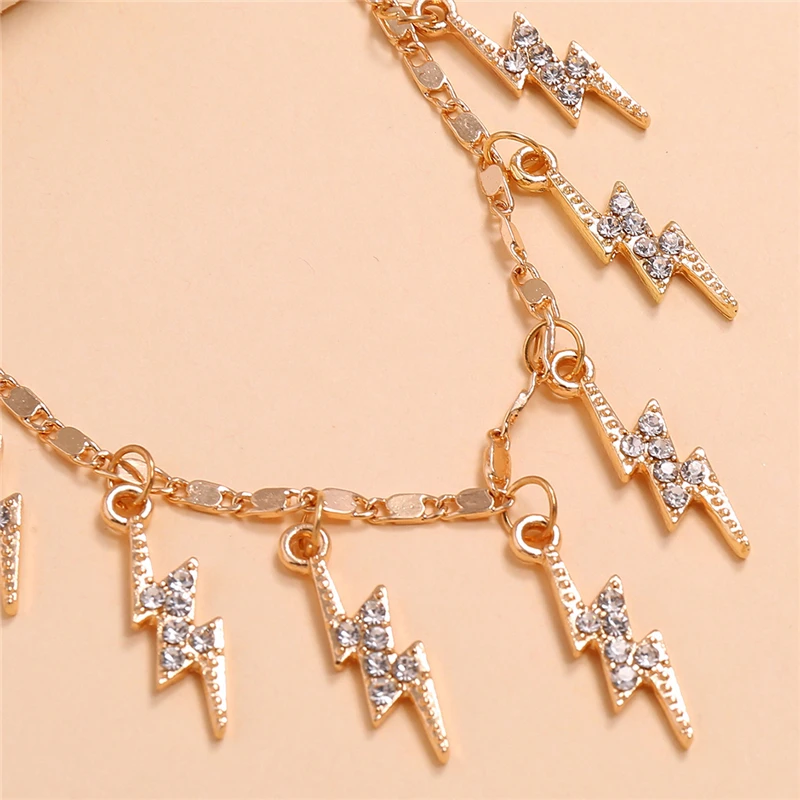 Luokey Punk Ligthning Choker Necklaces For Women Gold Color Female Chain Necklace Jewelry Lady Elegant Chocker Collares Necklace
Luokey Punk Ligthning Choker Necklaces For Women Gold Color Female Chain Necklace Jewelry Lady Elegant Chocker Collares Necklace