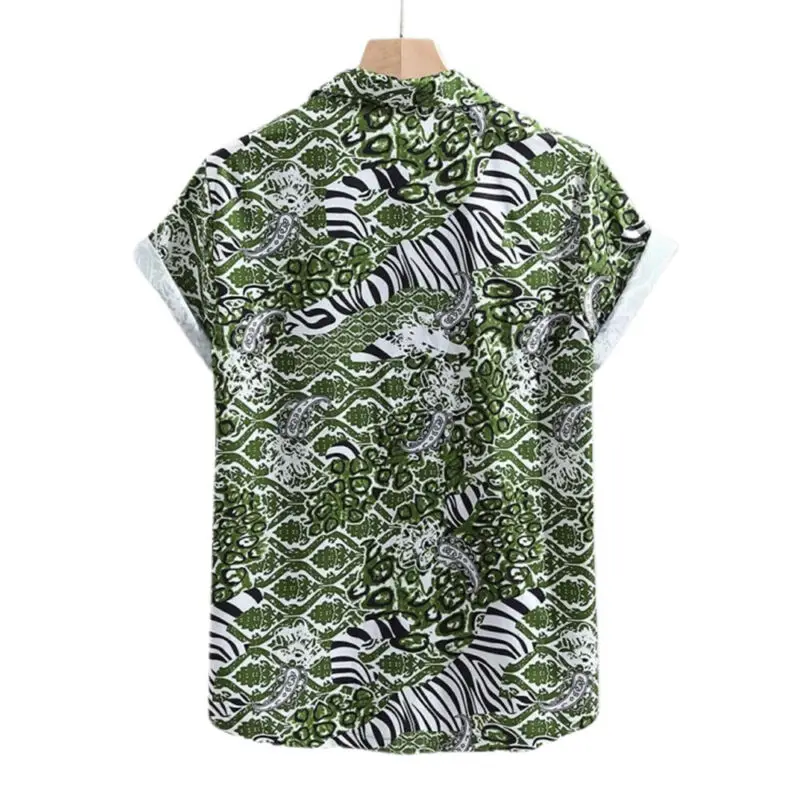 Men's Digital Print Shirts Short Sleeve T-Shirt Summer Beach Casual Button Tops 
Men's Digital Print Shirts Short Sleeve T-Shirt Summer Beach Casual Button Tops