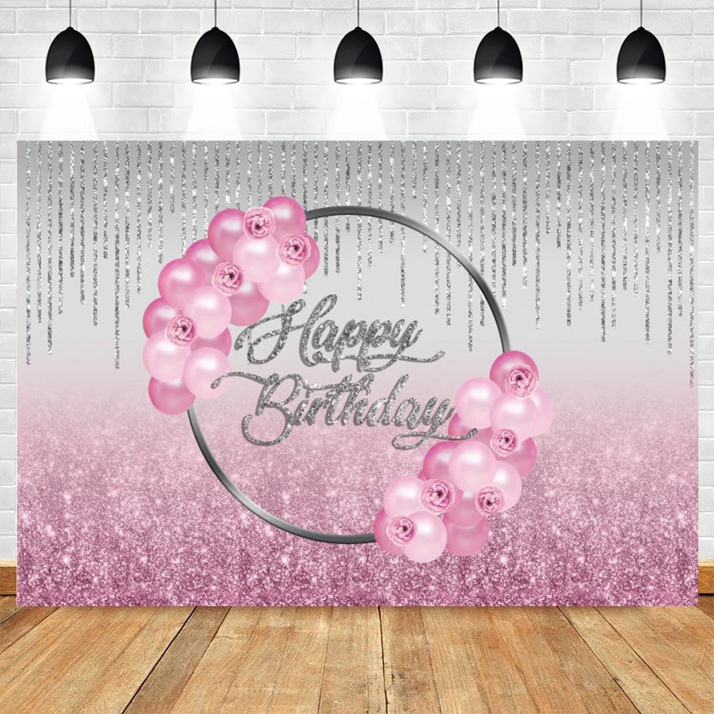 Pink Silver Balloon Glitter Newborn Baby Shower Birthday Backdrop Photography Background Decoration Photo Studio Photophone Prop
Pink Silver Balloon Glitter Newborn Baby Shower Birthday Backdrop Photography Background Decoration Photo Studio Photophone Prop