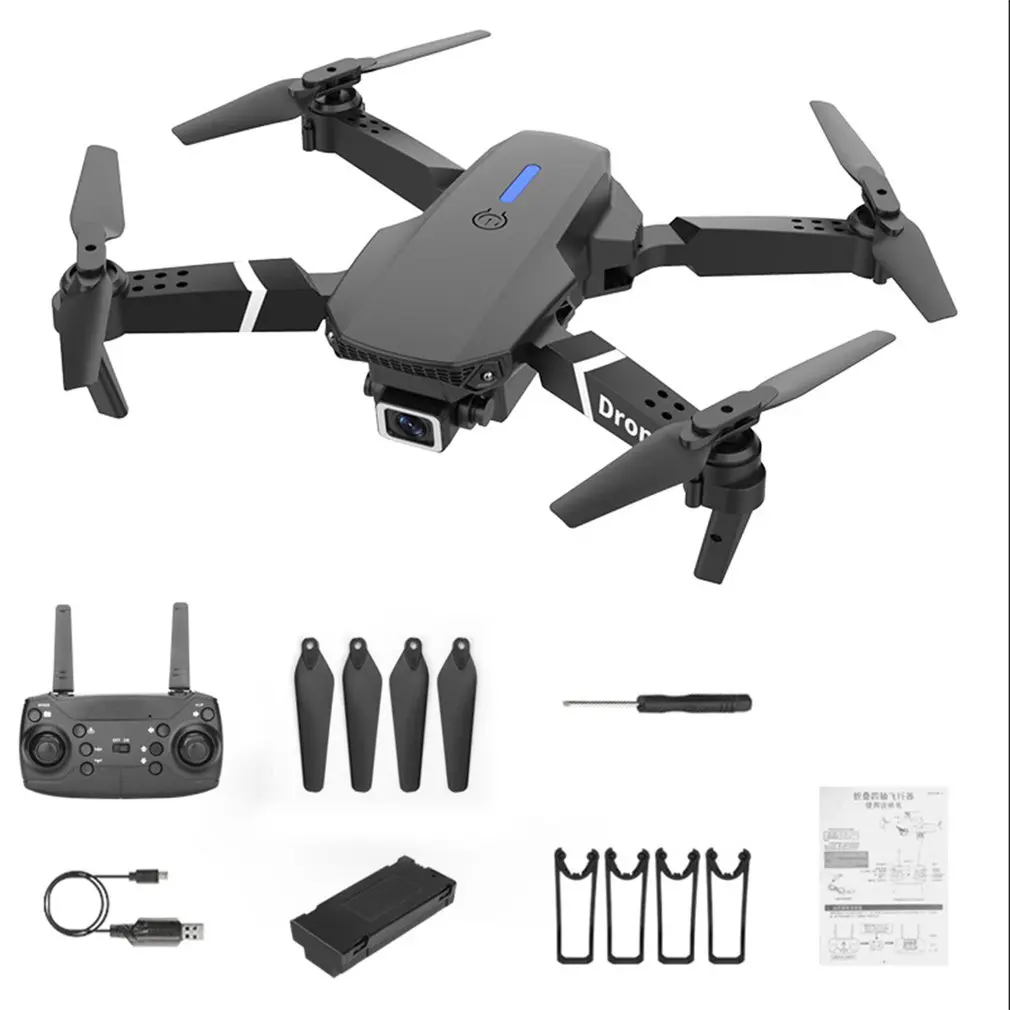 E88 WIFI FPV Drone With Wide Angle HD 4K Camera Foldable Altitude Hold Durable RC Quadcopter Aircraft Selfie Drone
E88 WIFI FPV Drone With Wide Angle HD 4K Camera Foldable Altitude Hold Durable RC Quadcopter Aircraft Selfie Drone