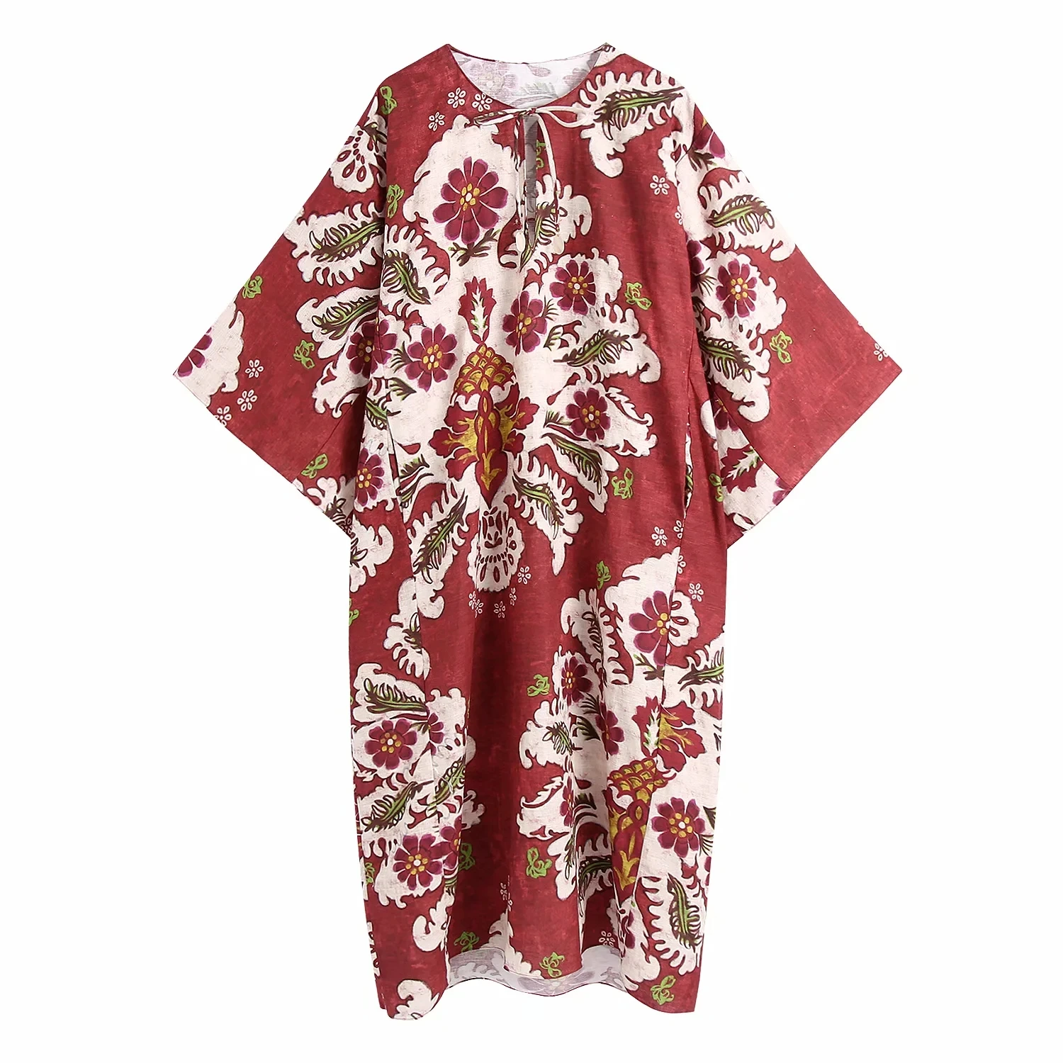 2021 Summer women Boho pocket Dresses Fashion Printed Plus Size Middle length Vestidos loose Oversized Midi Dress floral robe
2021 Summer women Boho pocket Dresses Fashion Printed Plus Size Middle length Vestidos loose Oversized Midi Dress floral robe