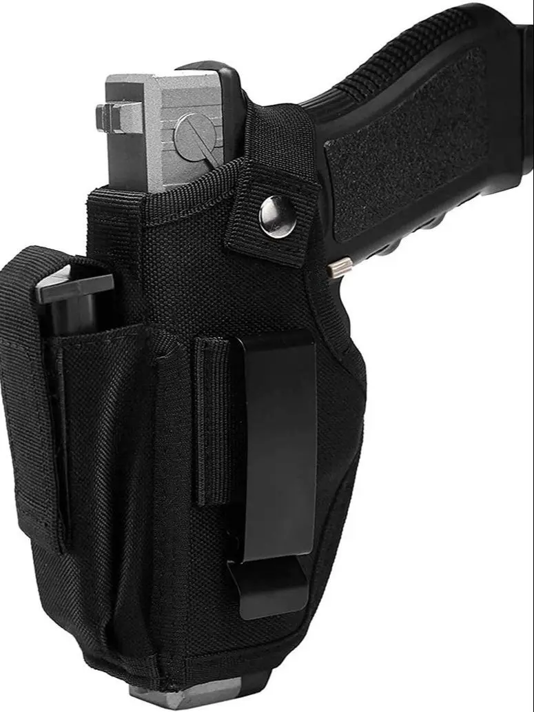 Universal Concealed Carry Gun Holster Inside Or Outside Waistband With Magazine IWB Holsters Right And Left Hand Draw
Universal Concealed Carry Gun Holster Inside Or Outside Waistband With Magazine IWB Holsters Right And Left Hand Draw