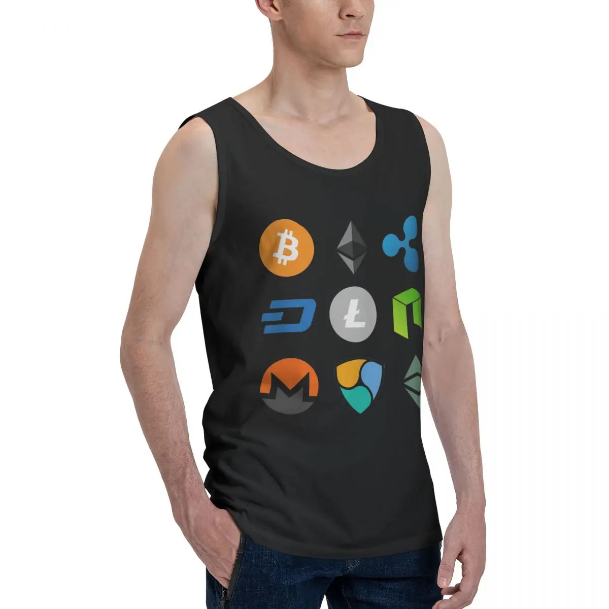 Cryptocurrency Collection 1 Men's Tank Top Shirt Coin Vest Men set Humor Graphic Novelty Sleeveless Garment
Cryptocurrency Collection 1 Men's Tank Top Shirt Coin Vest Men set Humor Graphic Novelty Sleeveless Garment