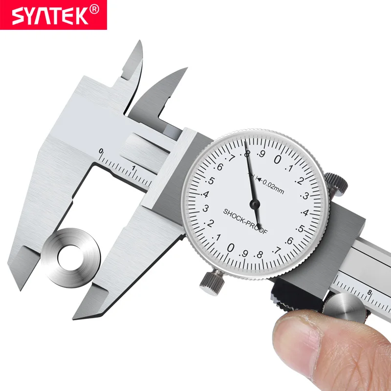 SYNTEK 0 02 мм метрический измерительный инструмент циферблатный штангенциркуль 150