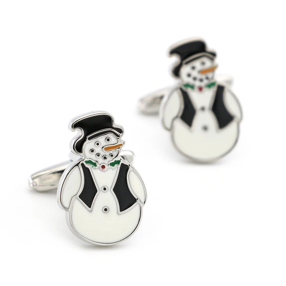 Snowman Cuff Links For Men Christmas Design Quality Brass Material White Color Cufflinks Wholesale&retail
Snowman Cuff Links For Men Christmas Design Quality Brass Material White Color Cufflinks Wholesale&retail