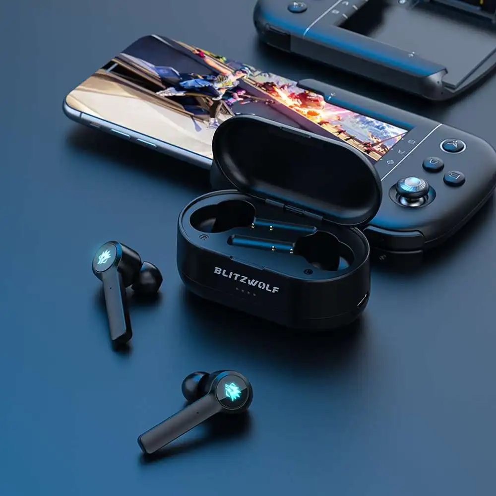 BlitzWolf BW-FLB2 TWS Gaming Earphone bluetooth-compatible Wireless Earphones In-ear Low Latency HiFi Gamer Earbuds with Mic
BlitzWolf BW-FLB2 TWS Gaming Earphone bluetooth-compatible Wireless Earphones In-ear Low Latency HiFi Gamer Earbuds with Mic
