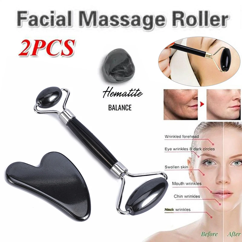 2pcs Magnetic Hematite Stone Double-Headed Roller Scraping Board Facial Massage Double-headed Roller
2pcs Magnetic Hematite Stone Double-Headed Roller Scraping Board Facial Massage Double-headed Roller