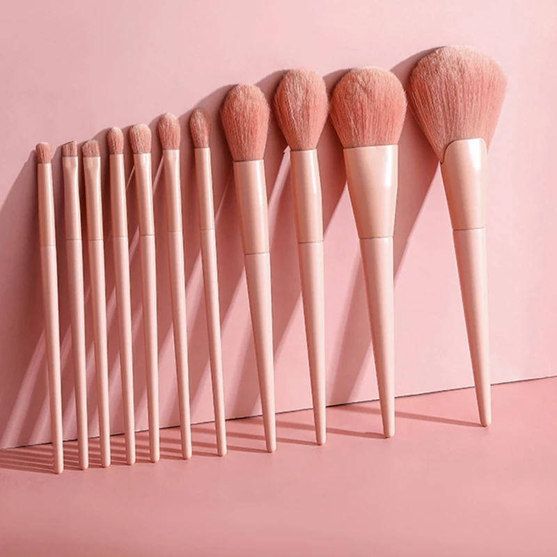 11Pcs Pink Makeup Brushes Set Eyeshadow Foundation Powder Blush Concealer Soft Synthetic Hair Cosmetics Tool Kabuki Beauty Kits
11Pcs Pink Makeup Brushes Set Eyeshadow Foundation Powder Blush Concealer Soft Synthetic Hair Cosmetics Tool Kabuki Beauty Kits