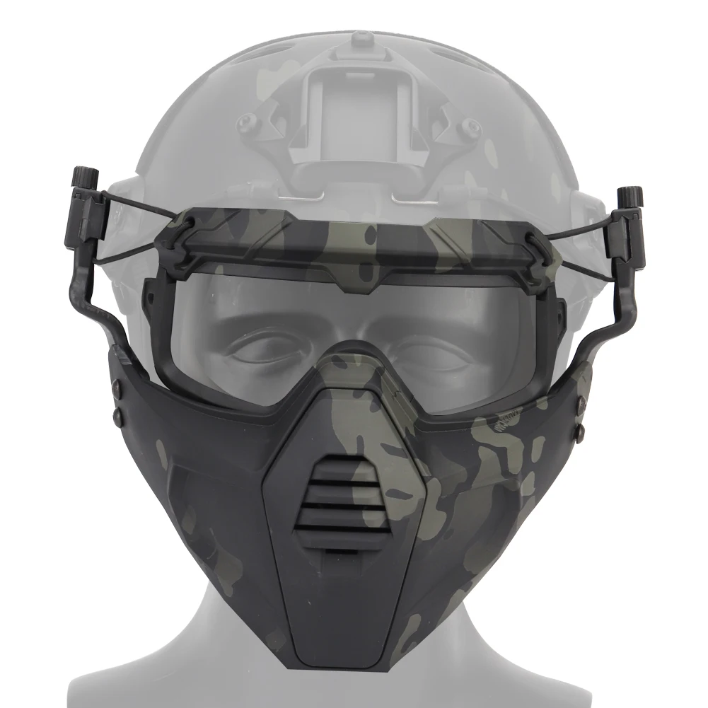Tactical Goggle Mask Half Face Multidimentional Split Type Set Airsoft Paintball Game Mask Softair Equipment Accessory Head Gear
Tactical Goggle Mask Half Face Multidimentional Split Type Set Airsoft Paintball Game Mask Softair Equipment Accessory Head Gear