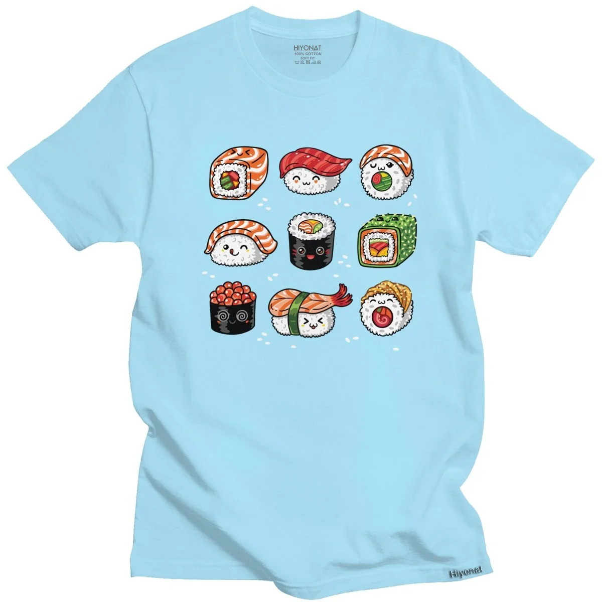 Kawaii Japan Sushi T Shirt Men Soft Cotton Handsome T-shirt Short Sleeved Cartoon Tshirt Anime Manga Tee Tops Loose Fit Clothing
Kawaii Japan Sushi T Shirt Men Soft Cotton Handsome T-shirt Short Sleeved Cartoon Tshirt Anime Manga Tee Tops Loose Fit Clothing
