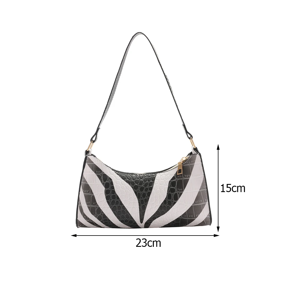 Fashion Women Zebra Pattern Printing PU Leather Shoulder Bags Luxury Designer Underarm Hobos Bag Casual Ladies Small Handbags
Fashion Women Zebra Pattern Printing PU Leather Shoulder Bags Luxury Designer Underarm Hobos Bag Casual Ladies Small Handbags