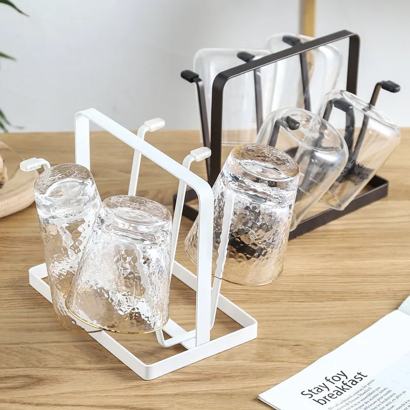 Tieyi cup holder family living room kitchen Creative Cup drain storage shelf cup holder manufacturer direct sales
Tieyi cup holder family living room kitchen Creative Cup drain storage shelf cup holder manufacturer direct sales