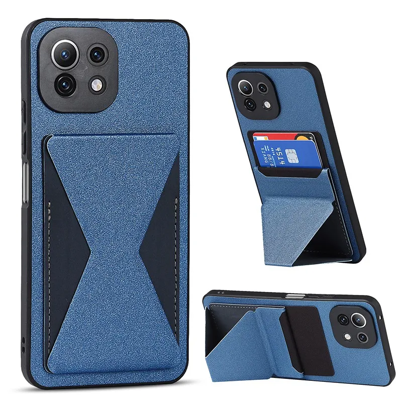 Складной чехол-кронштейн для Xiaomi Redmi K40 Pro Poco F3, Магнитный чехол с отделением для карт 
Складной чехол-кронштейн для Xiaomi Redmi K40 Pro Poco F3, Магнитный чехол с отделением для карт