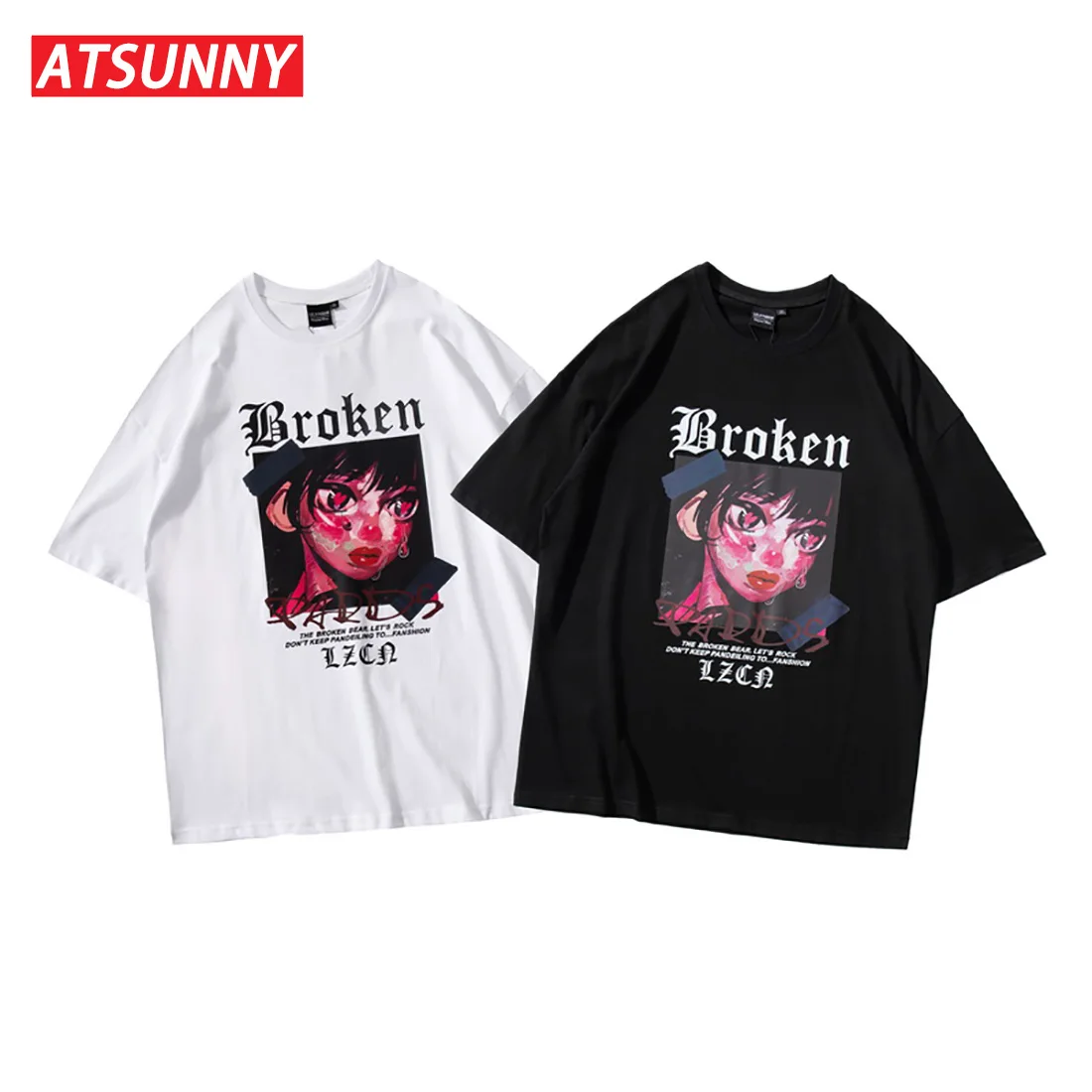 ATSUNNY 2021 Spring Summer Cartoon Anime T-Shirt Men Harajuku T-Shirt Cotton Fashion Anime Girl Printing Tops
ATSUNNY 2021 Spring Summer Cartoon Anime T-Shirt Men Harajuku T-Shirt Cotton Fashion Anime Girl Printing Tops