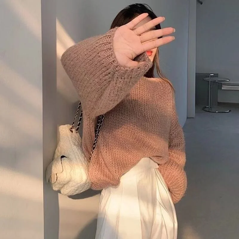 Женский свободный свитер в гонконгском стиле, Осень-зима 2021
Женский свободный свитер в гонконгском стиле, Осень-зима 2021