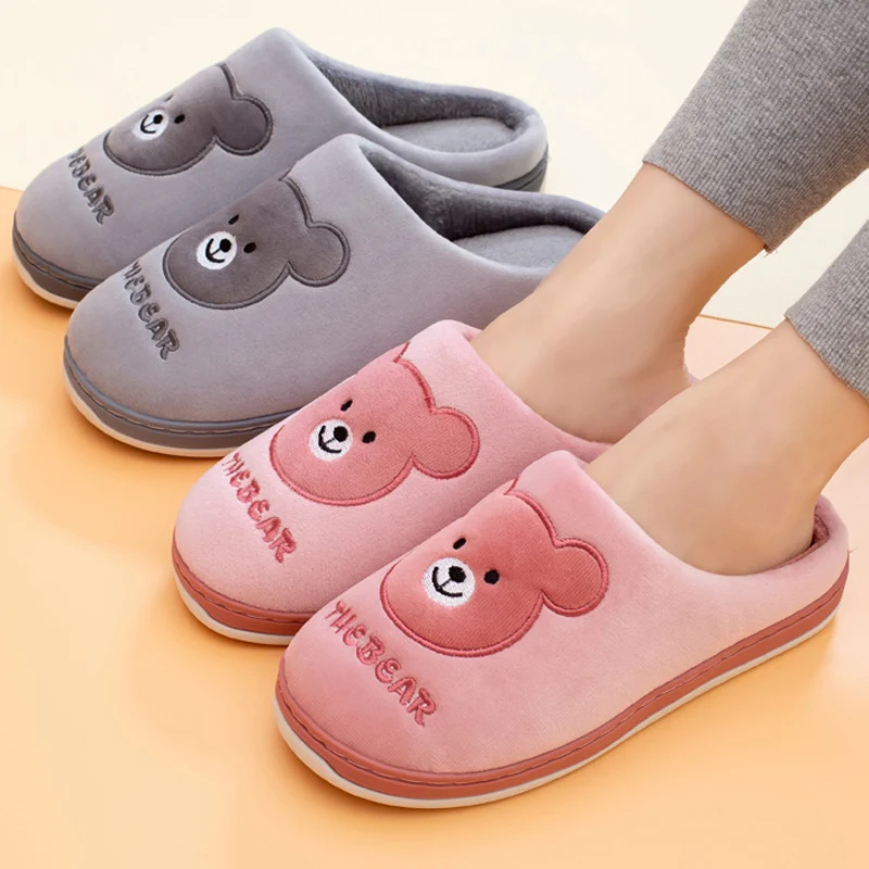 Women Teddy Bear Slippers Winter Warm Plush House Shoes Indoor Flip Flops Funny Cartoon Bear Slipper Female Soft Anti-slip Shoes
Women Teddy Bear Slippers Winter Warm Plush House Shoes Indoor Flip Flops Funny Cartoon Bear Slipper Female Soft Anti-slip Shoes