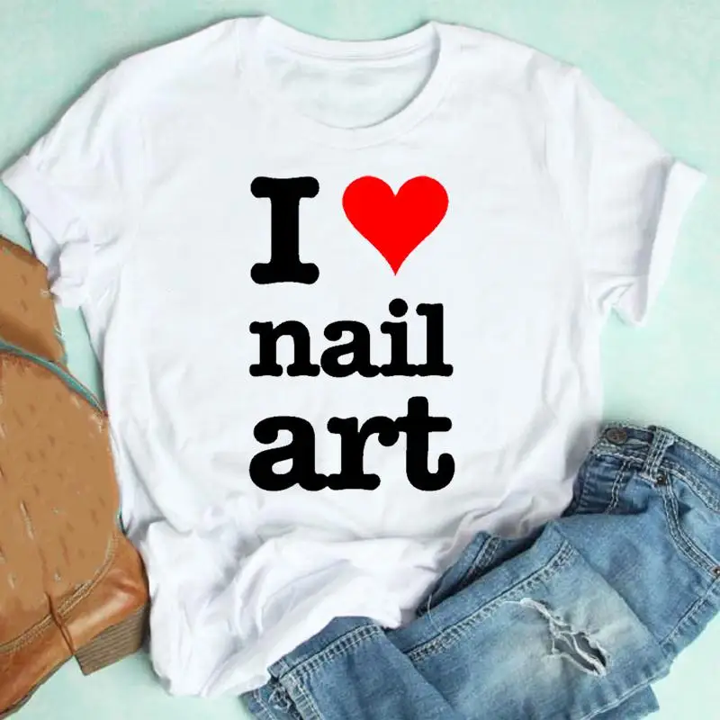 Women Clothing Fingernail Cute Lovely Fashion Clothes Casual Short Sleeve Female Summer Print Tshirt Top Graphic Tee T-shirt
Women Clothing Fingernail Cute Lovely Fashion Clothes Casual Short Sleeve Female Summer Print Tshirt Top Graphic Tee T-shirt