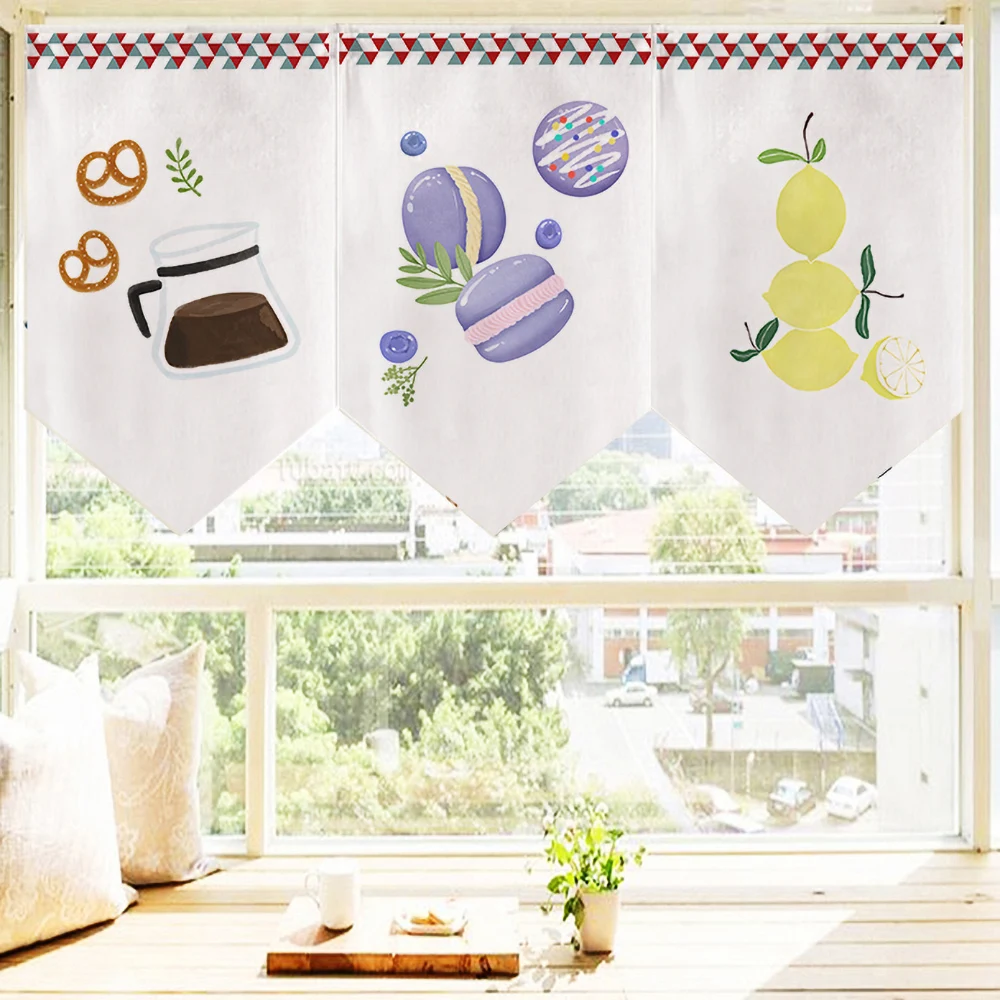 Deserts Kitchen Short Curtains Japanese Triangular Short Door Curtains For Kitchen Window Bedroom Decorative Half Door Curtain 
Deserts Kitchen Short Curtains Japanese Triangular Short Door Curtains For Kitchen Window Bedroom Decorative Half Door Curtain