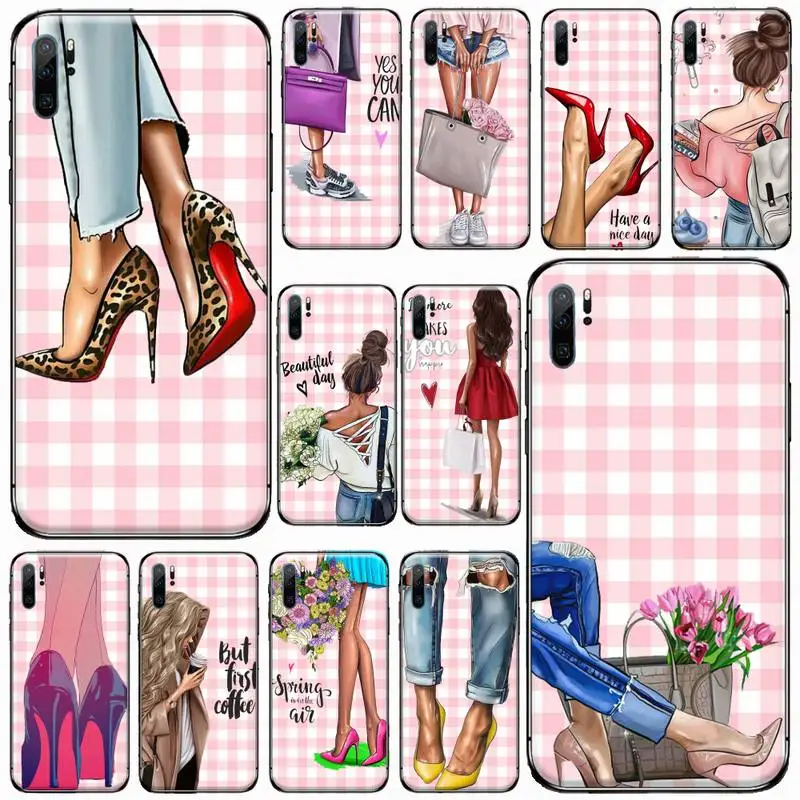 Fashion Girls High Heels pink Phone Case For Huawei honor Mate P 9 10 20 30 40 Pro 10i 7 8 a x Lite nova 5t Soft silicone funda
Fashion Girls High Heels pink Phone Case For Huawei honor Mate P 9 10 20 30 40 Pro 10i 7 8 a x Lite nova 5t Soft silicone funda