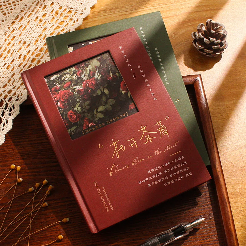 New Flowers Bloom On The Street Hardcover Notebook Retro INS Style Hollowed Design Notepad Handbook Gift Stationery
New Flowers Bloom On The Street Hardcover Notebook Retro INS Style Hollowed Design Notepad Handbook Gift Stationery
