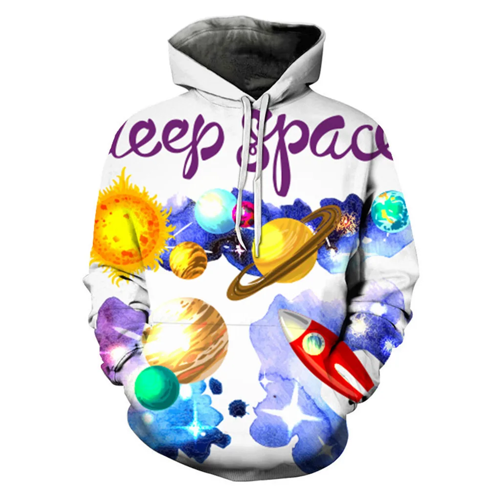 Men Women Hoodie Cartoon Universe Planet 3D Comics Element Printing Juniors Fashion Drawstring Hooded Sweatshirt
Men Women Hoodie Cartoon Universe Planet 3D Comics Element Printing Juniors Fashion Drawstring Hooded Sweatshirt