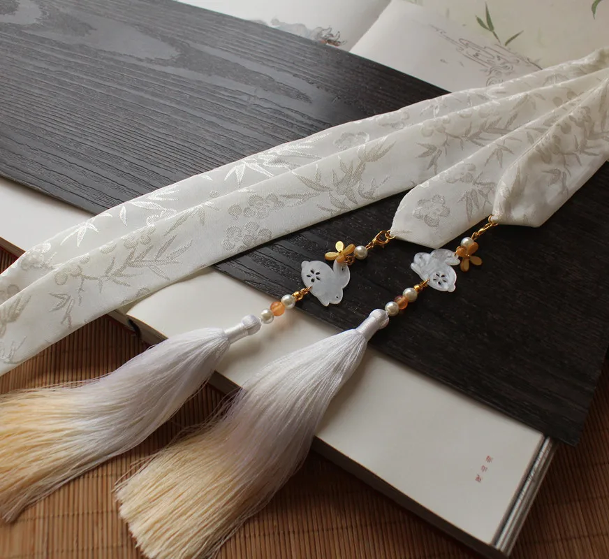 

Mang species gradient tassel Hanfu hair band antique bunny hair band fairy ribbon hair accessories Sweet hair accessories
