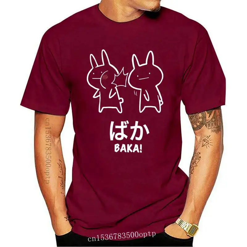 New Fashion Mens Short sleeve T Shirt 100% Cotton Funny Anime Baka Rabbit Slap Shirt Baka Japanese
New Fashion Mens Short sleeve T Shirt 100% Cotton Funny Anime Baka Rabbit Slap Shirt Baka Japanese